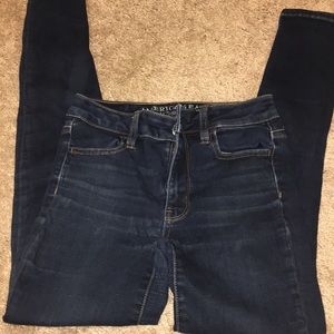 Indigo skinny jeans